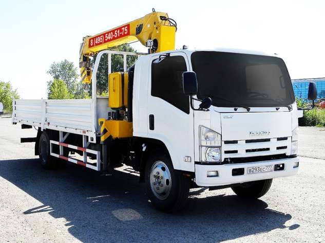 Манипулятор ISUZU 3т с бортом 5т (6м)