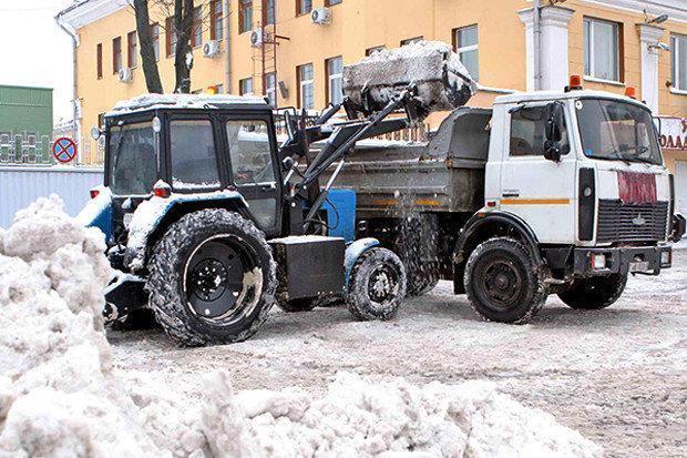 JCB 3CX Super с отвалом для снега