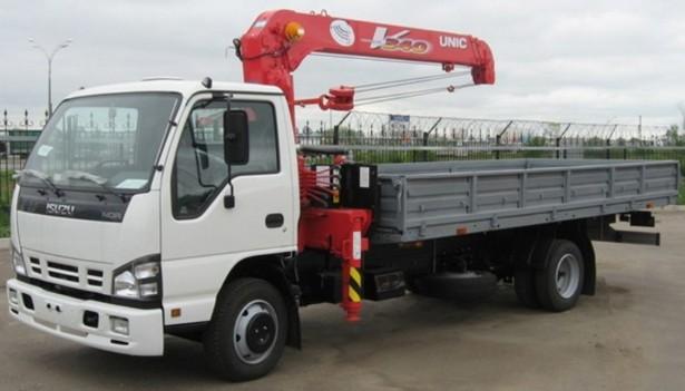 Манипулятор ISUZU 3т с бортом 5т (6м)
