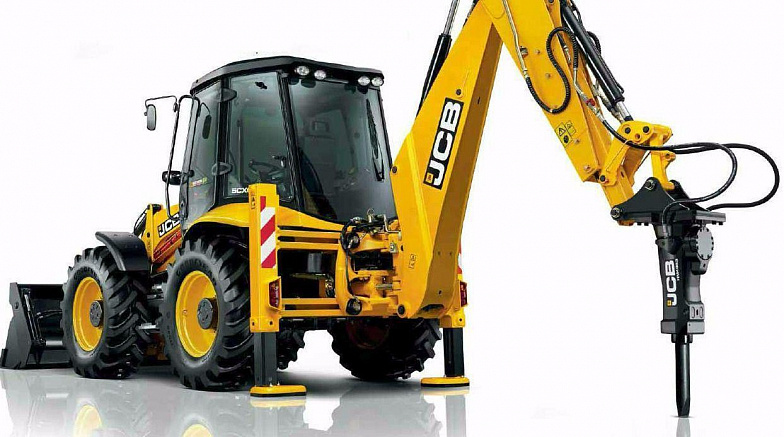 Экскаватор-погрузчик с гидромолотом JCB 3CX Super