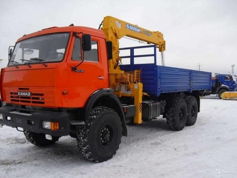 Манипулятор КамАЗ 5т с бортом 10т (6,5м)